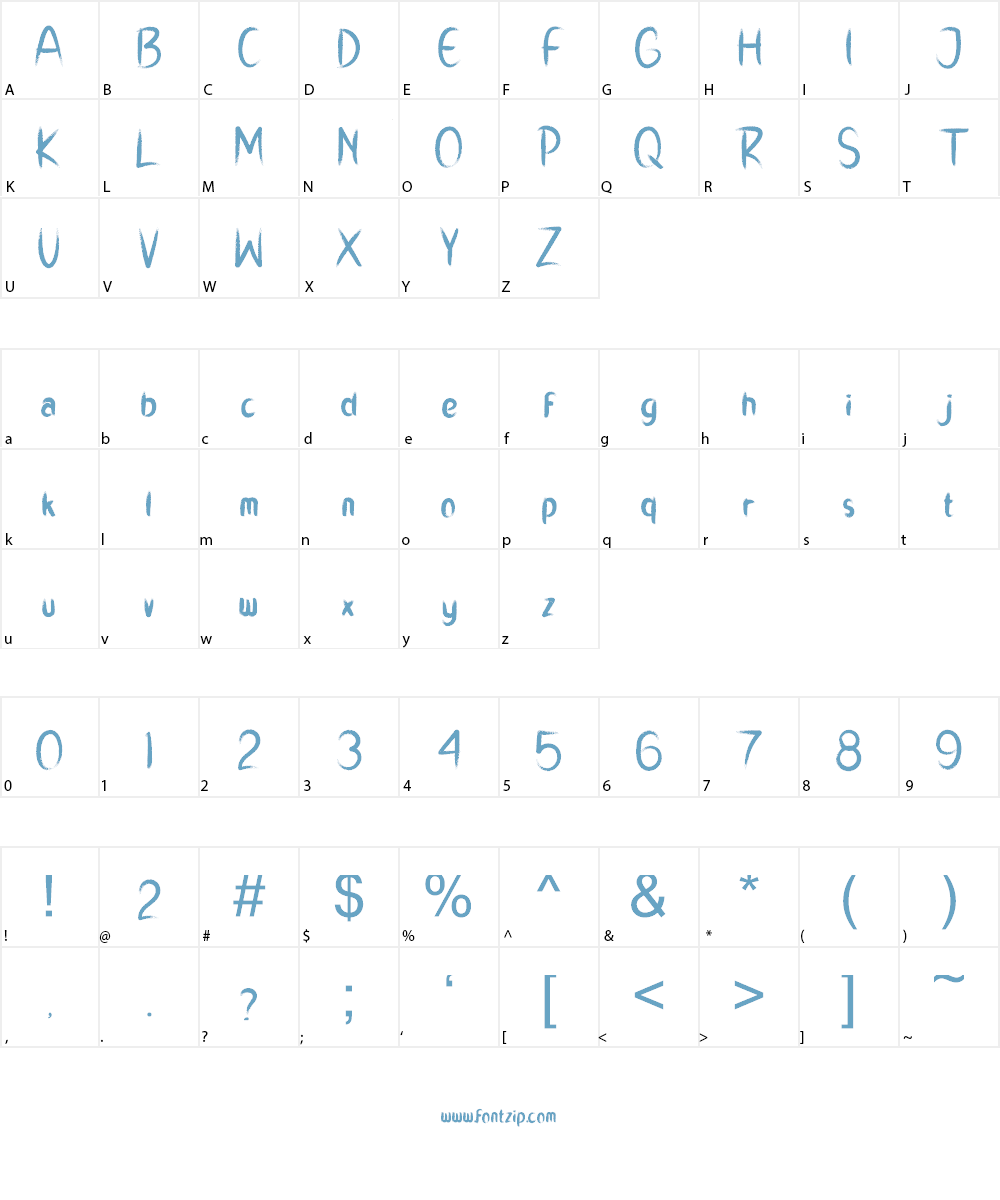 RICH DADY Font Character